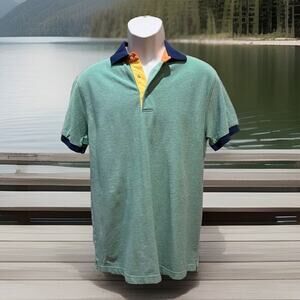 Legacy Polo Multi Color Size Medium 100% Cotton EUC